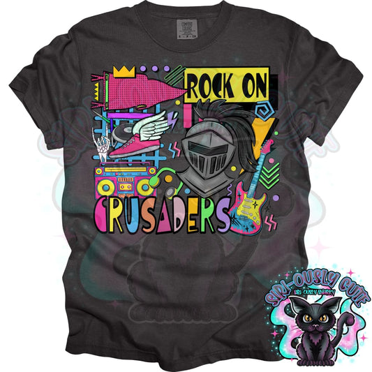 90S Rock On Crusaders Track And Field Mascot