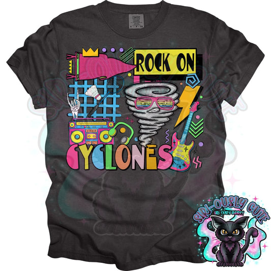90S Rock On Cyclones Badminton Mascot