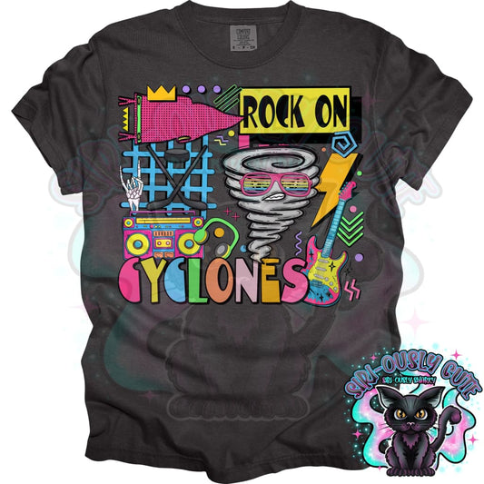 90S Rock On Cyclones Hockey Mascot