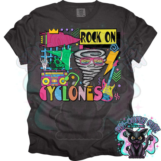 90S Rock On Cyclones Wrestling Mascot