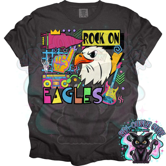 90S Rock On Eagles Mascot