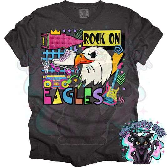 90S Rock On Eagles Rollerskating Mascot