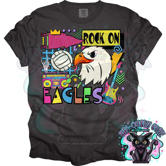 90S Rock On Eagles Volleyball Mascot