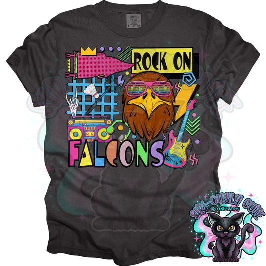 90S Rock On Falcons Badminton Mascot