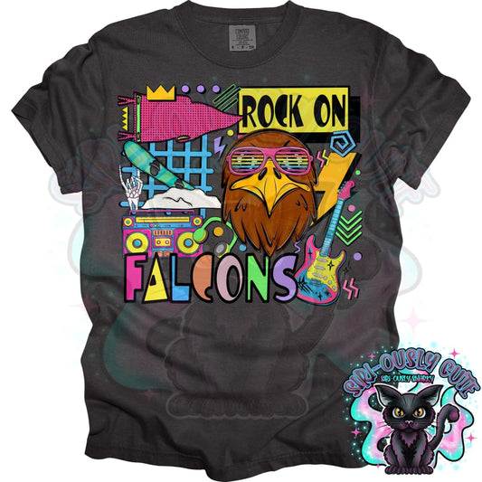 90S Rock On Falcons Snowboarding Mascot