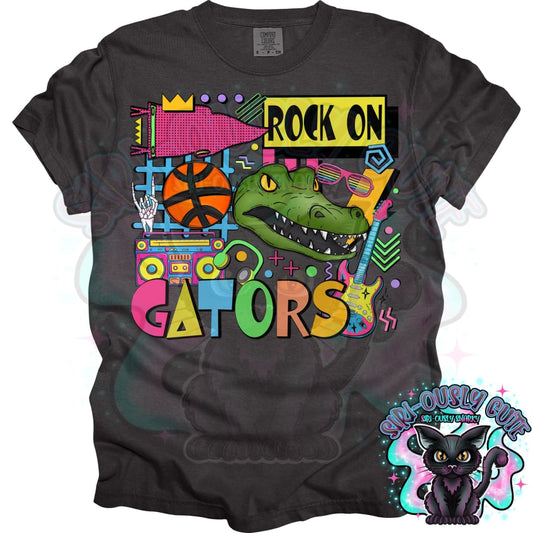 90S Rock On Gators Basketball Mascot
