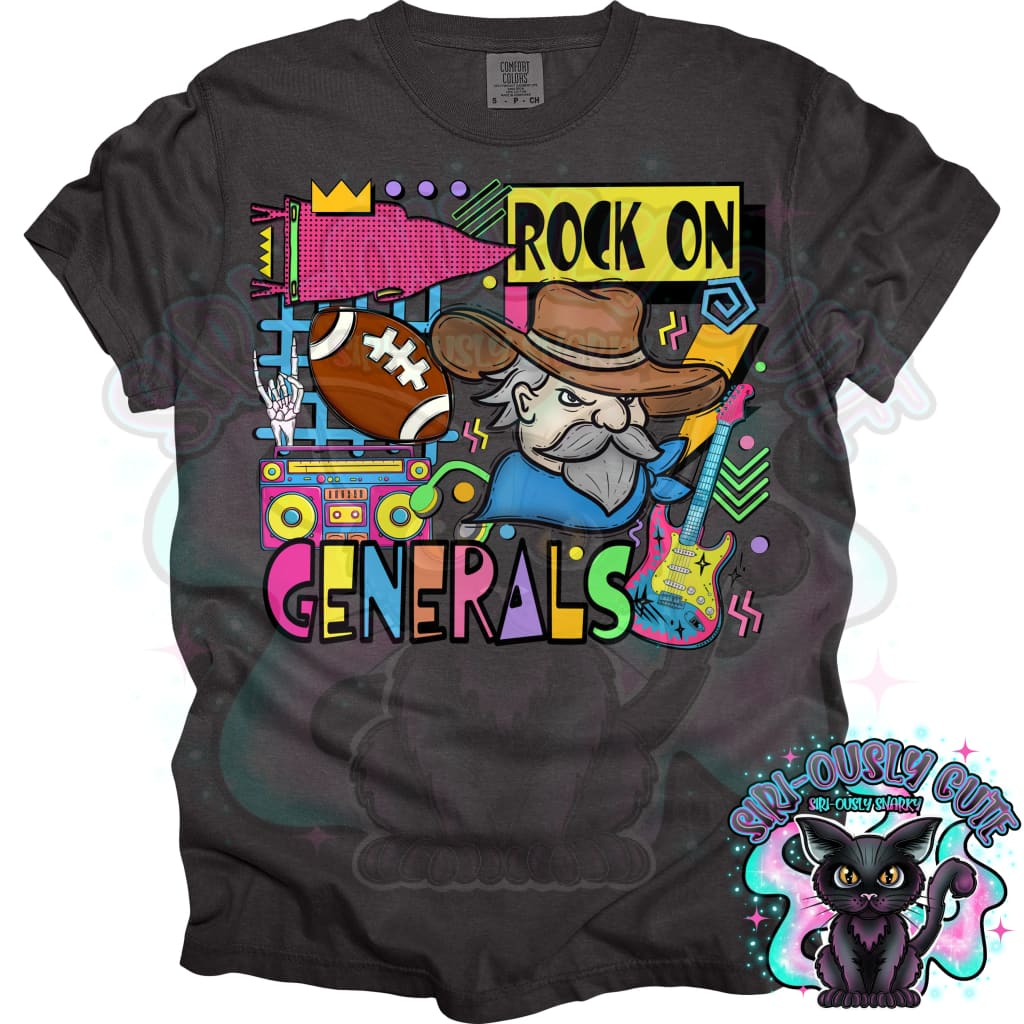 90S Rock On Generals Football Mascot