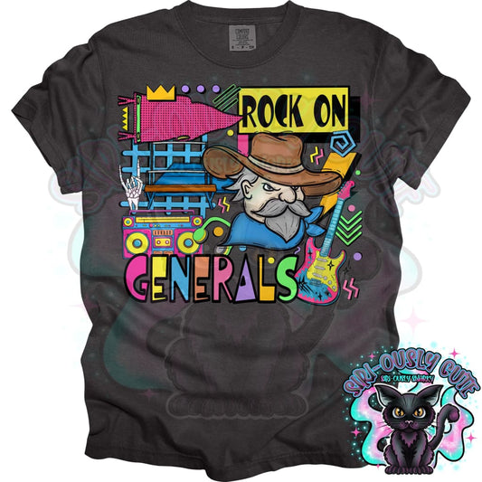 90S Rock On Generals Gymnastics Mascot