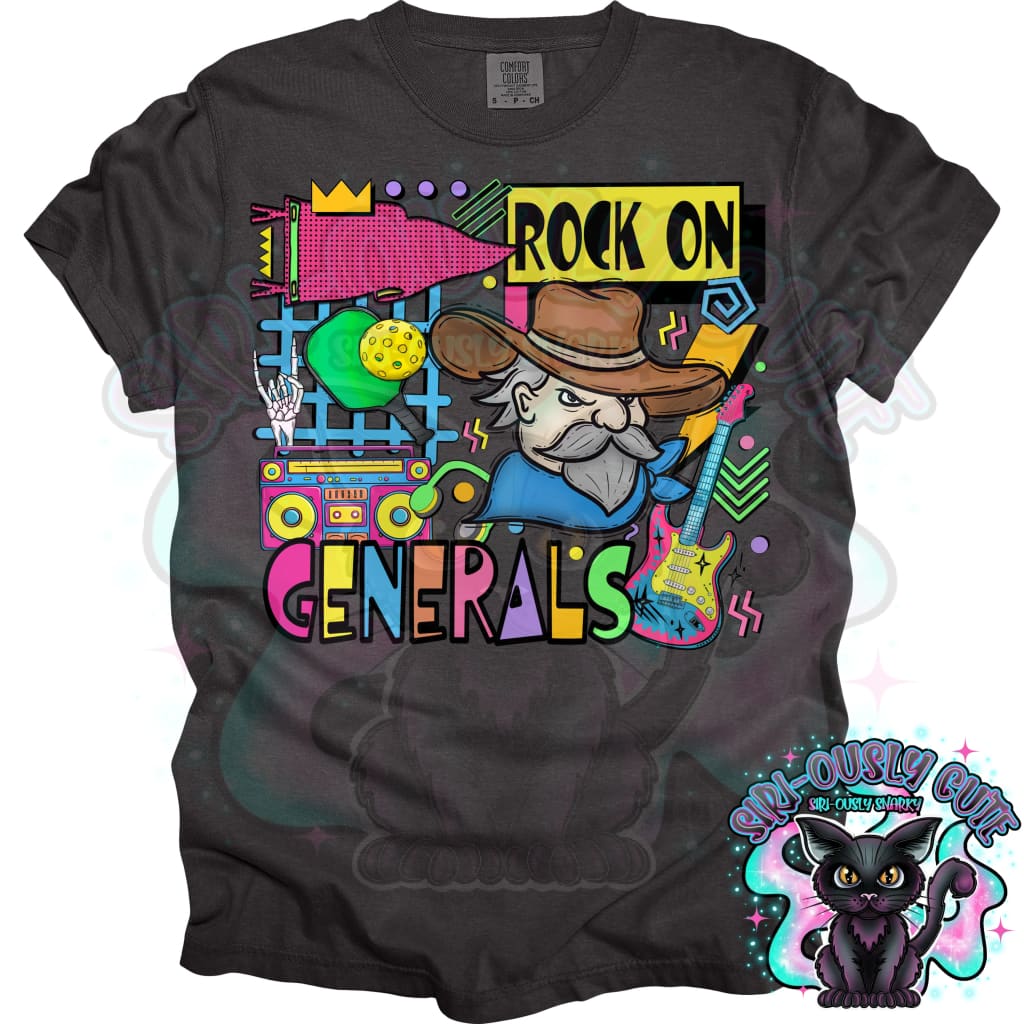 90S Rock On Generals Pickleball Mascot