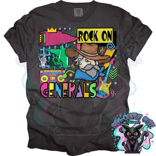 90S Rock On Generals Wrestling Mascot