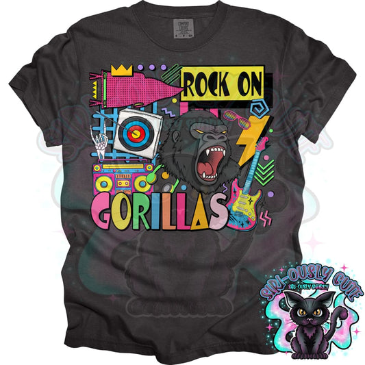 90S Rock On Gorillas Archery Mascot