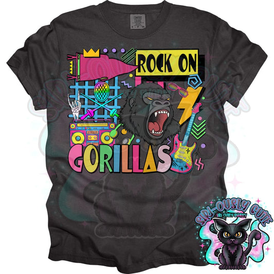 90S Rock On Gorillas Fencing Mascot
