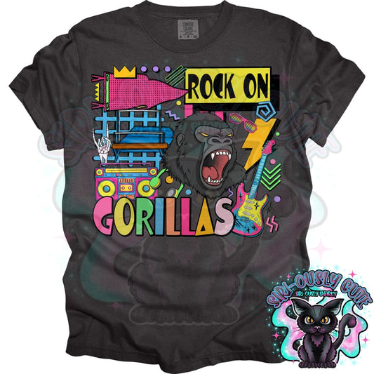 90S Rock On Gorillas Gymnastics Mascot