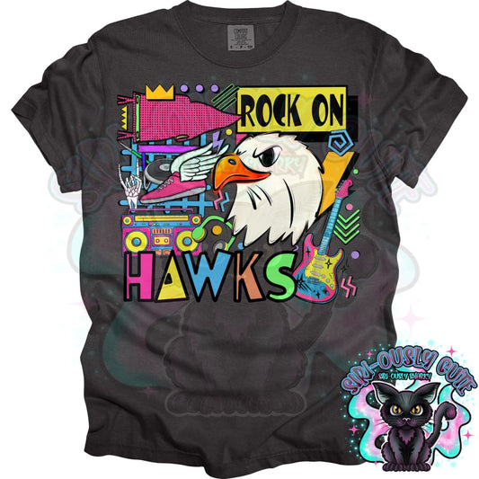 90S Rock On Hawks 2 Track And Field Mascot