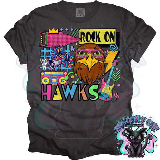 90S Rock On Hawks Cheer Mascot