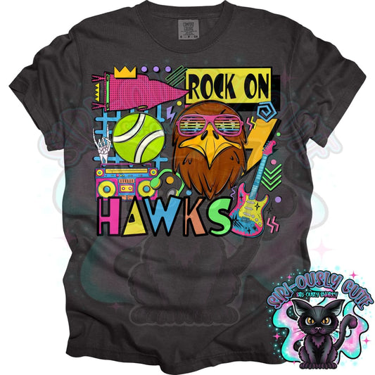 90S Rock On Hawks Tennis Mascot