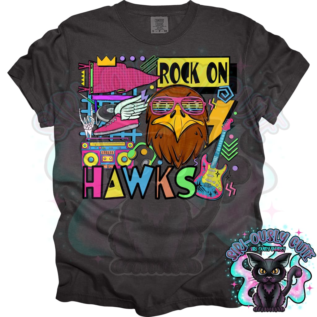 90S Rock On Hawks Track And Field Mascot