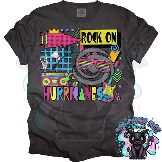 90S Rock On Hurricaines 2 Badminton Mascot