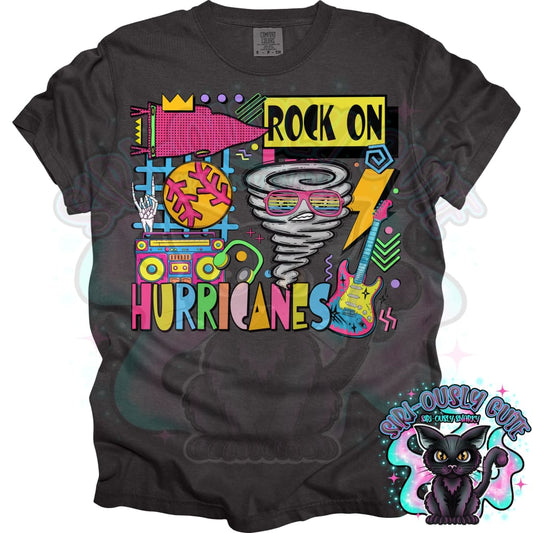 90S Rock On Hurricanes Softball Mascot
