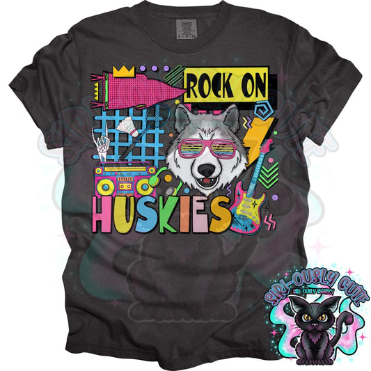 90S Rock On Huskies Badminton Mascot