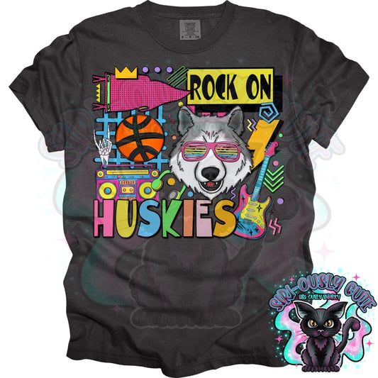 90S Rock On Huskies Basketball Mascot