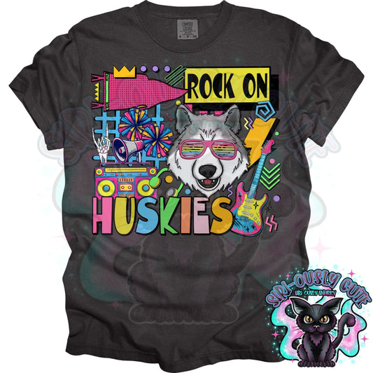 90S Rock On Huskies Cheer Mascot