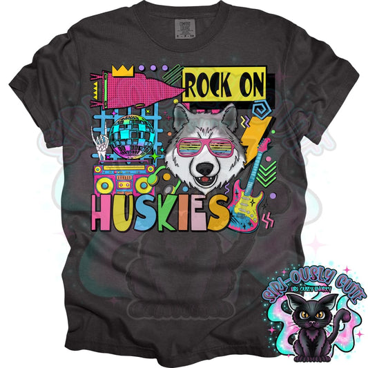 90S Rock On Huskies Dance Mascot
