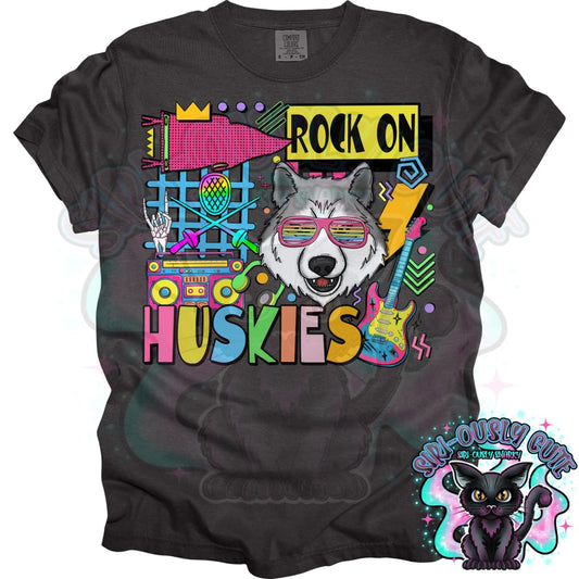 90S Rock On Huskies Fencing Mascot