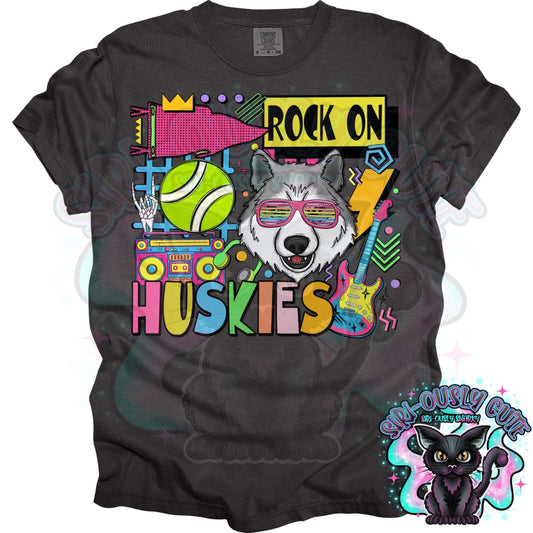 90S Rock On Huskies Tennis Mascot