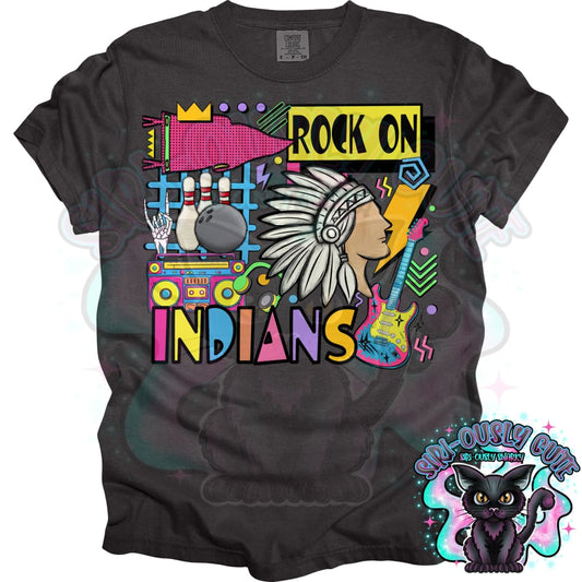 90S Rock On Indians Bowling Mascot