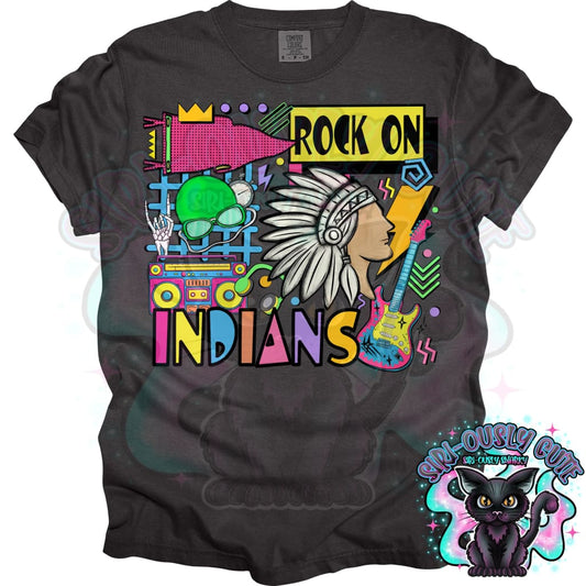90S Rock On Indians Swim Mascot
