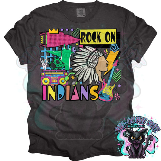 90S Rock On Indians Wrestling Mascot