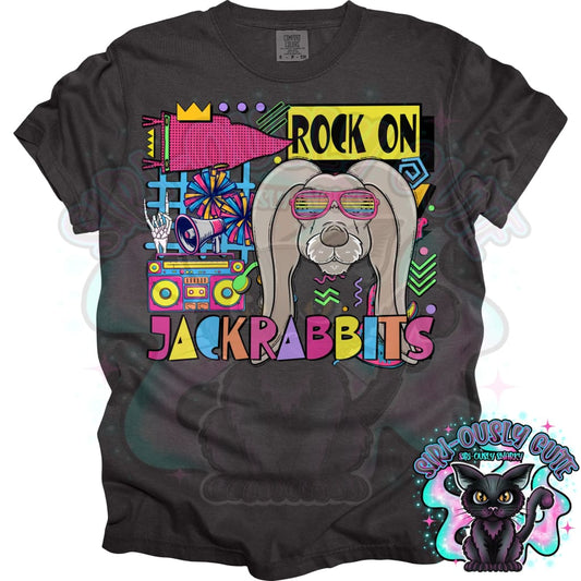 90S Rock On Jackrabbits Cheering Mascot