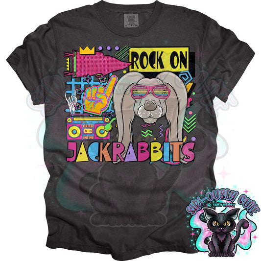 90S Rock On Jackrabbits Mascot