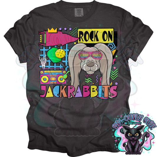 90S Rock On Jackrabbits Pickleball Mascot