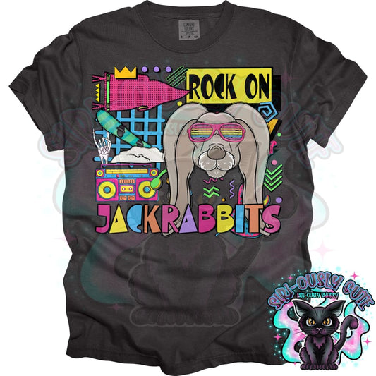 90S Rock On Jackrabbits Snowboarding Mascot