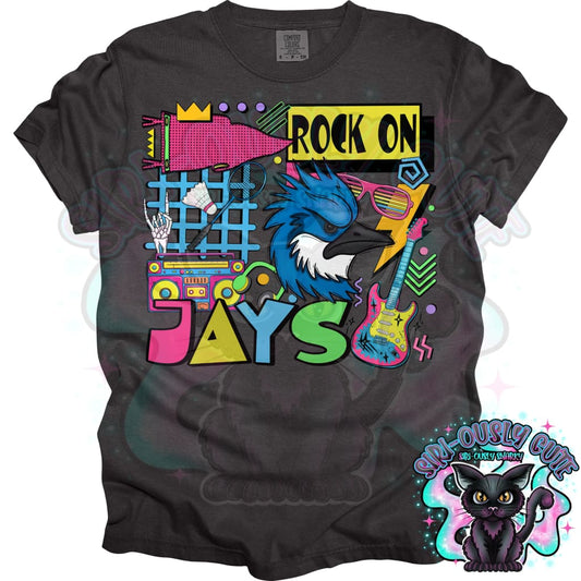 90S Rock On Jays Badminton Mascot