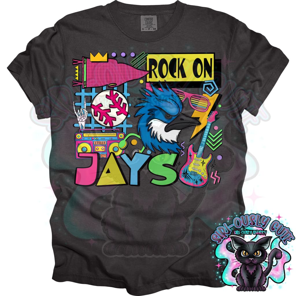 90S Rock On Jays Baseball Mascot