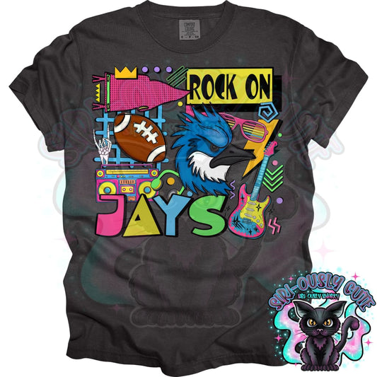 90S Rock On Jays Football Mascot