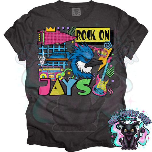 90S Rock On Jays Gymnastics Mascot