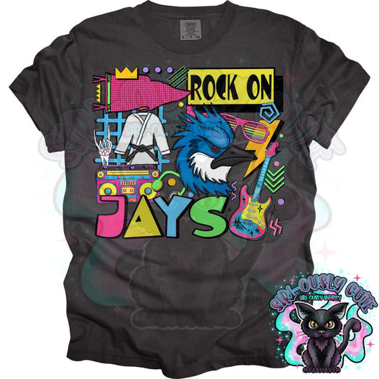 90S Rock On Jays Karate Mascot