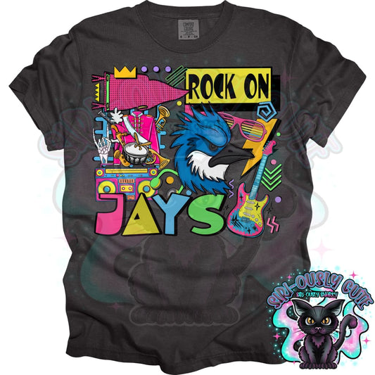 90S Rock On Jays Marching Band Mascot