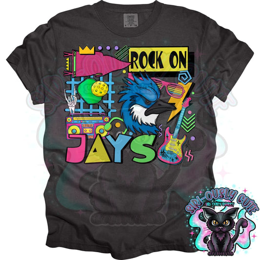 90S Rock On Jays Pickelball Mascot