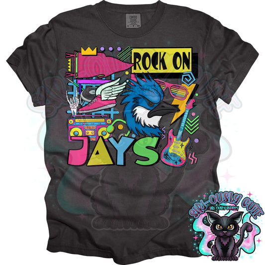 90S Rock On Jays Track And Field Mascot