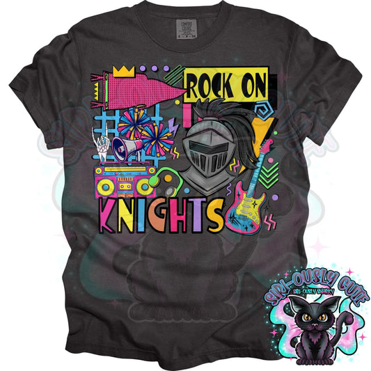 90S Rock On Knights Cheer Mascot