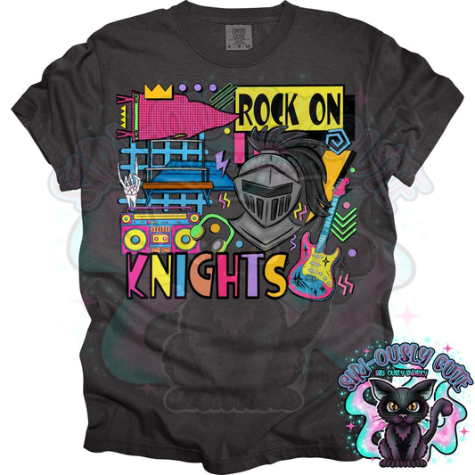 90S Rock On Knights Gymnastics Mascot
