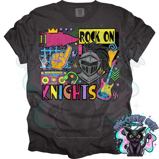 90S Rock On Knights Mascot