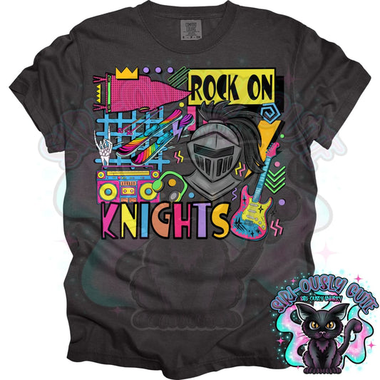 90S Rock On Knights Skiing Mascot