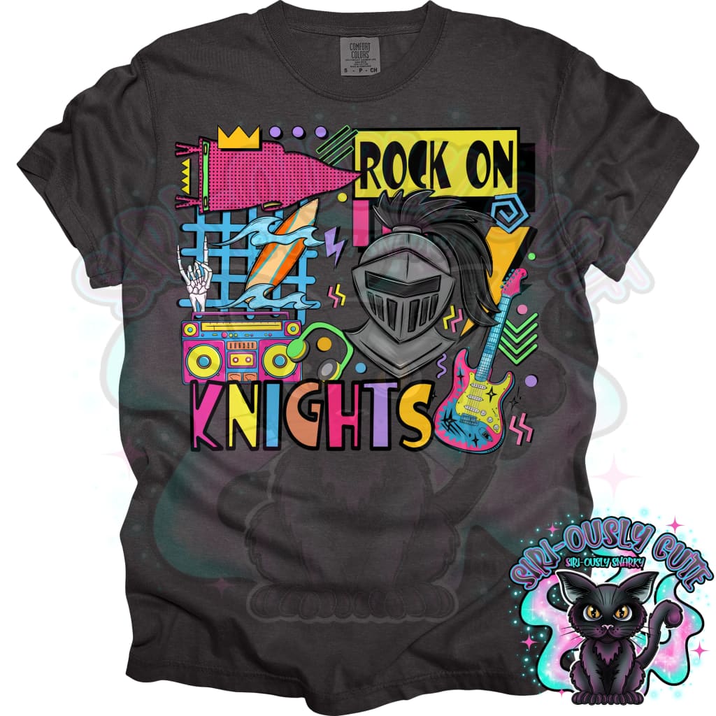90S Rock On Knights Surfing Mascot
