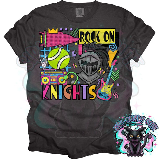 90S Rock On Knights Tennis Mascot